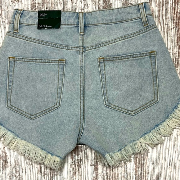 Wild Fable - Women’s Junior - High Waist Denim Jean Shorts - Sz 00 - Picture 2 of 7